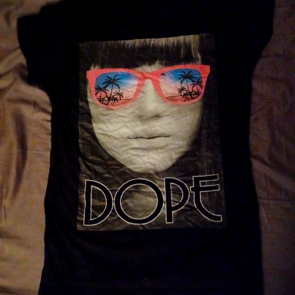 Dope Graphic Tee with Sunglasses Design